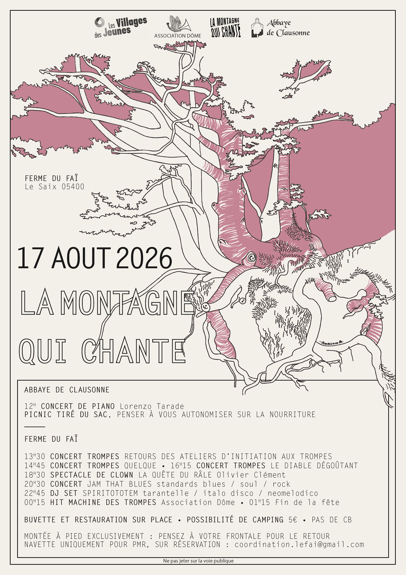 Affiche fête 17 août 2026
